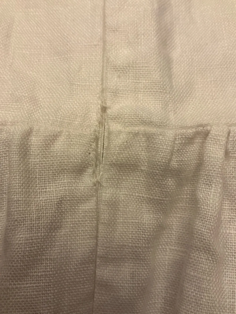 Reformation Linen White Puff-Sleeve Babydoll Top Lace-Up Bodice Boho Size 10